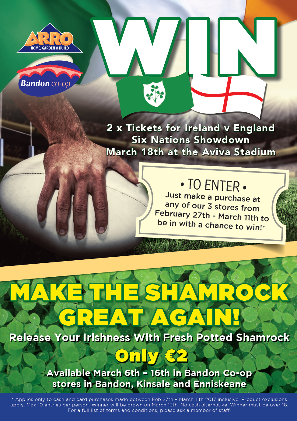 Win Tickets Ireland v England Six Nations